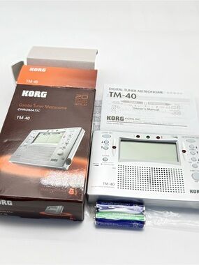 Korg TM-40 Combo Digital Tuner Metronome Chromatic, Open Box, New, Unused